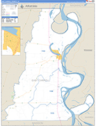 E. Carroll County Wall Map Basic Style